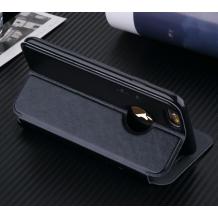 Луксозен кожен калъф Flip тефтер S-View USAMS със стойка за Apple iPhone 6 4.7" - черен