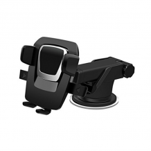 Универсална стойка за кола Easy One Touch Car & Desk Mount Holder - черна със сребристо / въртяща се на 360 градуса