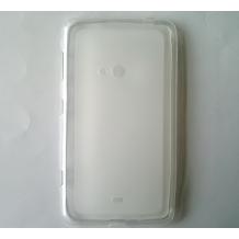 Силиконов калъф / гръб / TPU за Nokia Lumia 625 - бял / матиран