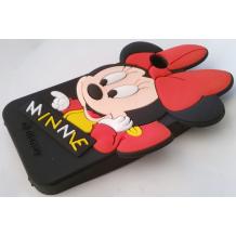 Силиконов калъф / гръб / TPU 3D за Apple iPhone 4 / 4S - Minnie Mouse 3 / черен