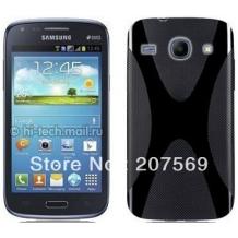 Силиконов калъф / гръб / TPU X Line за Samsung Galaxy Core I8260 / I8262 - черен