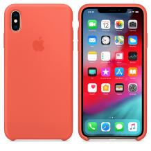 Оригинален гръб Silicone Cover за Apple iPhone XR - корал