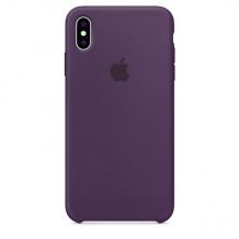 Оригинален гръб Silicone Cover за Apple iPhone XR - лилав