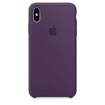 Оригинален гръб Silicone Cover за Apple iPhone XR - лилав