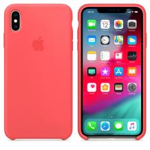 Оригинален гръб Silicone Cover за Apple iPhone XR - розов