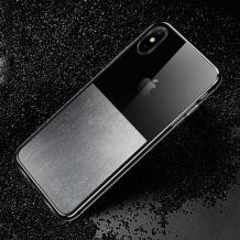 Луксозен силиконов гръб USAMS Yzon YZ02 за Apple iPhone XS MAX - блестящ