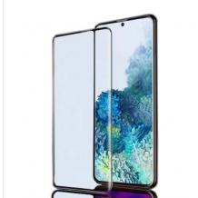 Удароустойчив протектор Full Cover / Nano Flexible Screen Protector с лепило по цялата повърхност за дисплей на Xiaomi Redmi Note 10 / Note 10S – черен кант