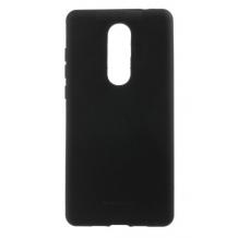 Луксозен силиконов калъф / гръб / TPU Mercury GOOSPERY Soft Jelly Case за Xiaomi Redmi 5 Plus - черен