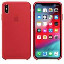 Оригинален гръб Silicone Cover за Apple iPhone XR - червен