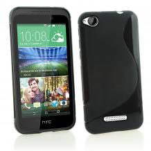 Силиконов калъф / гръб / TPU за HTC Desire 320 - черен / мат