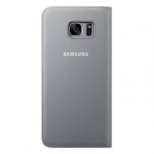 Оригинален калъф S View Cover EF-Z935CB за Samsung Galaxy S7 Edge G935 - светло сив