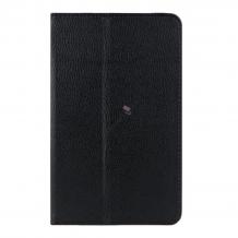 Кожен калъф за таблет със стойка за Samsung Galaxy Tab E 9.6" / T560 - черен