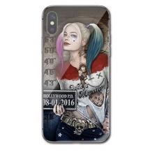 Луксозен стъклен твърд гръб за Apple iPhone 7 Plus / iPhone 8 Plus - Poker Face Girl