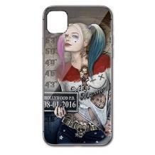 Луксозен стъклен твърд гръб за Apple iPhone 11 Pro Max 6.5" - Poker Face Girl