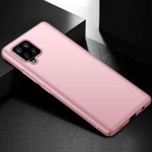 Силиконов калъф / гръб / TPU за Samsung Galaxy A12 - Rose Gold