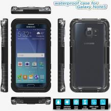 Водоустойчив калъф / Waterproof Heavy Duty Phone Case Cover за Samsung Galaxy S6 G920 - черен