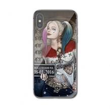 Луксозен стъклен твърд гръб за Huawei P30 Pro - Poker Face Girl