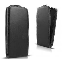 Кожен калъф Flip тефтер Flexi със силиконов гръб за Samsung Galaxy A31 - черен