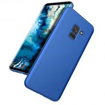 Силиконов калъф / гръб / TPU за Samsung Galaxy A6 2018 A600F - син