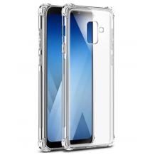 Удароустойчив ултра тънък силиконов калъф за Samsung Galaxy A6 2018 A600 - прозрачен