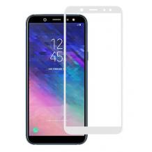 3D full cover Tempered glass Full Glue screen protector Huawei P Smart / Извит стъклен скрийн протектор с лепило от вътрешната страна за Huawei P Smart - бял