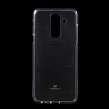 Луксозен силиконов калъф / гръб / TPU Mercury GOOSPERY Jelly Case за Samsung Galaxy A6 Plus 2018 - прозрачен
