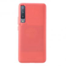 Луксозен силиконов калъф / гръб / TPU Mercury GOOSPERY Soft Jelly Case за Samsung Galaxy A7 2018 A750F - корал