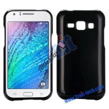 Силиконов калъф / гръб / TPU за Samsung Galaxy J1 2016 J120 - черен / гланц