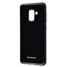 Силиконов калъф / гръб / TPU MOLAN CANO Jelly Case за Samsung Galaxy A8 2018 A530F - черен / брокат