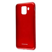 Силиконов калъф / гръб / TPU MOLAN CANO Jelly Case за Samsung Galaxy A8 2018 A530F - червен / брокат