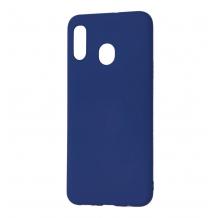 Силиконов калъф / гръб / TPU MOLAN CANO Jelly Case за Samsung Galaxy A20s - тъмно син / мат