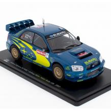 Метална кола Subaru Impreza S9 WRC Solberg-Mills Wales Rally GB 2003 1:24