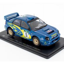 Метална кола Subaru Impreza S7 WRC Burns-Reid Rally New Zealand 2001 1:24 