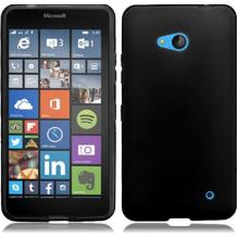 Силиконов калъф / гръб / TPU за Microsoft Lumia 640 - черен / мат