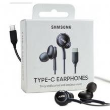 Оригинални стерео слушалки AKG / handsfree / за Samsung Galaxy S25 FE Type-C - черни