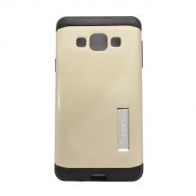 Tвърд гръб / капак / SGP Spigen TOUGH ARMOR за Samsung Galaxy A5 SM-A500F - златен / със стойка