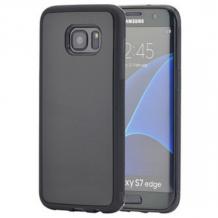 Силиконов калъф / гръб / Антигравитационен за Samsung Galaxy S7 Edge G935- черен
