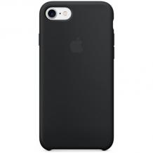 Силиконов калъф / гръб / TPU за Apple iPhone 5 / iPhone 5S / iPhone SE - черен / лого