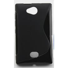 Силиконов калъф / гръб / TPU S-Line за Nokia Asha 503 - черен