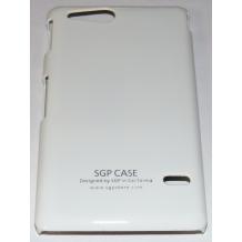 Заден предпазен твърд гръб SGP за Sony Xperia Go St27i - бял