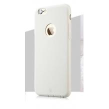 Луксозен силиконов гръб / калъф / TPU Baseus Misu Case за Apple iPhone 6 / iPhone 6S - бял / матиран