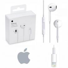 Оригинални стерео слушалки / handsfree / за Apple iPhone 14 / 14 Pro / 14 Pro Max / Lightning - бели