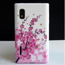 Силиконов калъф / гръб / ТПУ за LG Optimus L5 / E610 - Peach Blossom
