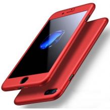 Твърд гръб Magic Skin 360° FULL за Apple iPhone 5 / iPhone 5S / iPhone SE - червен