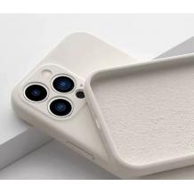Луксозен гръб / кейс / Smooth Guard Silicone Case с безжично зареждане MagSafe за Apple iPhone 16 Pro (6.3) - бял