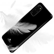 Луксозен силиконов калъф / гръб / TPU Mercury GOOSPERY Jelly Case за Samsung Galaxy S20 - черен