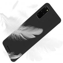 Луксозен силиконов калъф / гръб / TPU Mercury GOOSPERY Soft Jelly Case за Samsung Galaxy S20 - черен