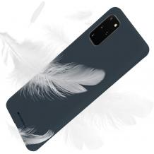 Луксозен силиконов калъф / гръб / TPU Mercury GOOSPERY Soft Jelly Case за Samsung Galaxy S20 - тъмно син