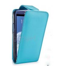 Кожен калъф Flip тефтер за LG Optimus L5 II e460 - светло син