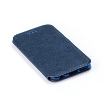 Кожен калъф Flip тефтер Flexi със стойка за Xiaomi Redmi Note 8 Pro - тъмно син